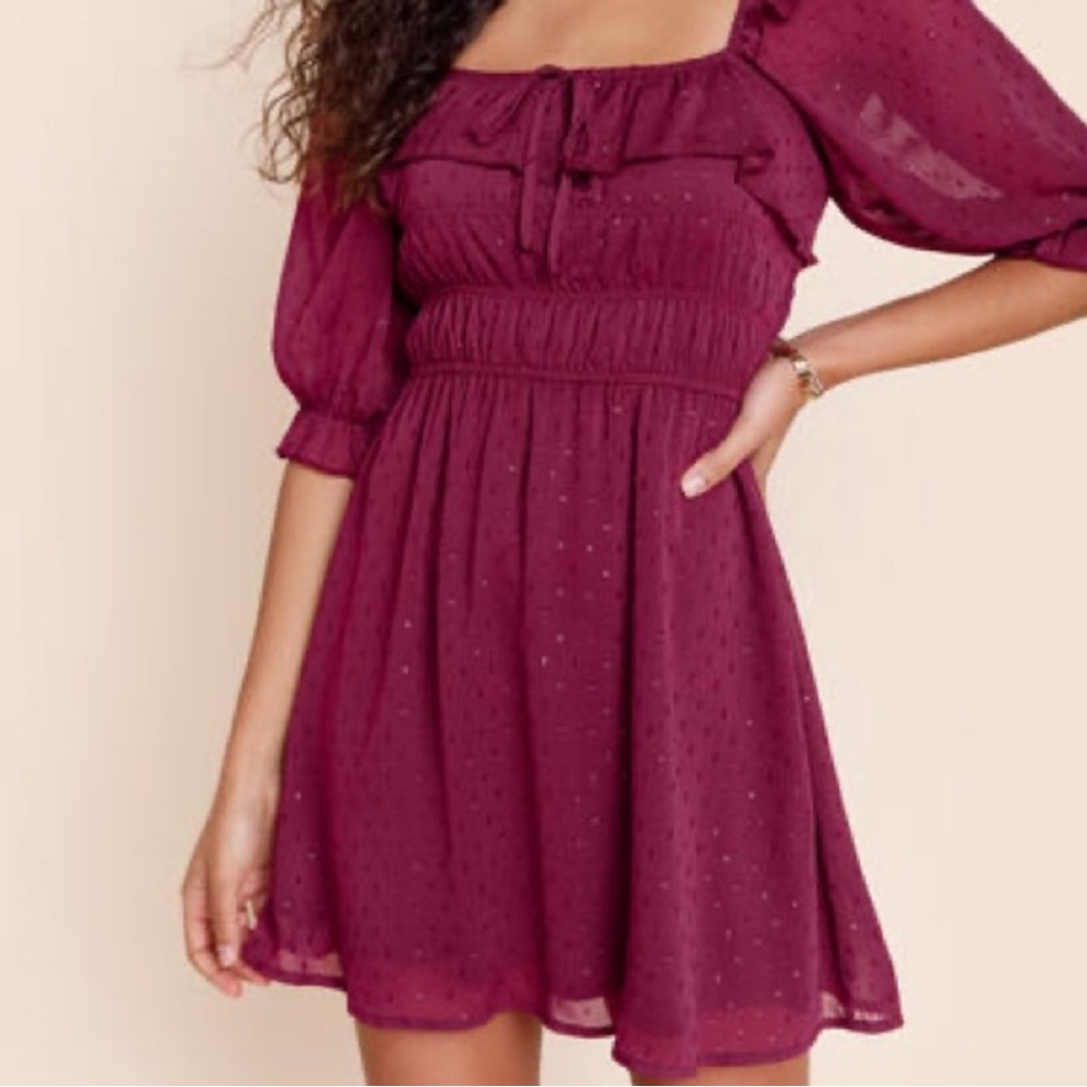 Nordstrom Row-A Burgundy Mini Dress